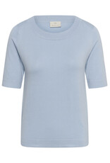 Kaffe Kaffe - Lizza Boatneck Solid Tee (Blue Fog)