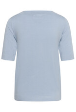 Kaffe Kaffe - Lizza Boatneck Solid Tee (Blue Fog)