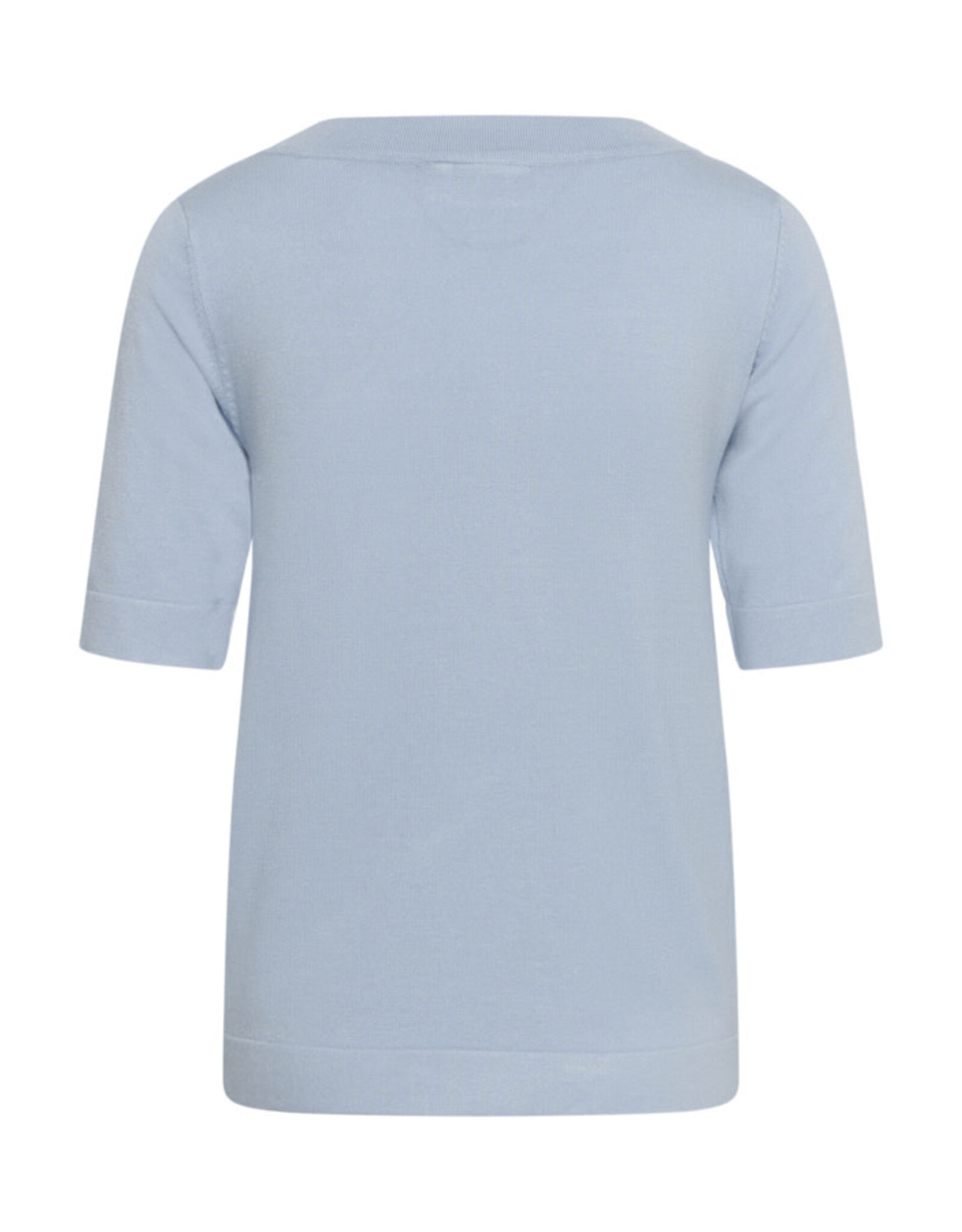 Kaffe Kaffe - Lizza Boatneck Solid Tee (Blue Fog)