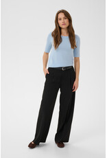 Kaffe Kaffe - Lizza Boatneck Solid Tee (Blue Fog)