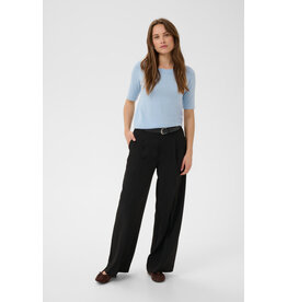 Kaffe Kaffe - Lizza Boatneck Solid Tee (Blue Fog)