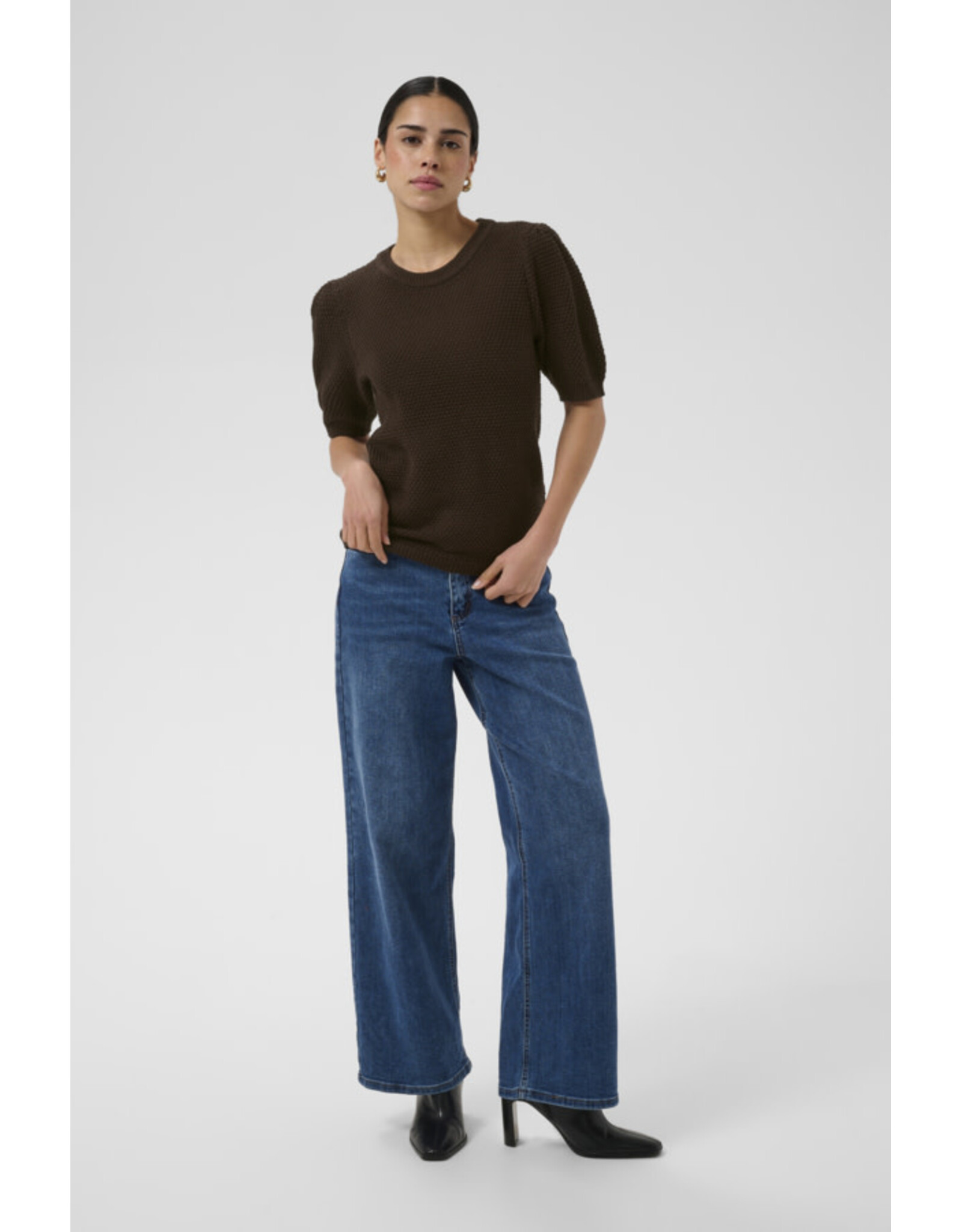 Kaffe Kaffe - Vivian Knit Pullover (Coffee Bean)