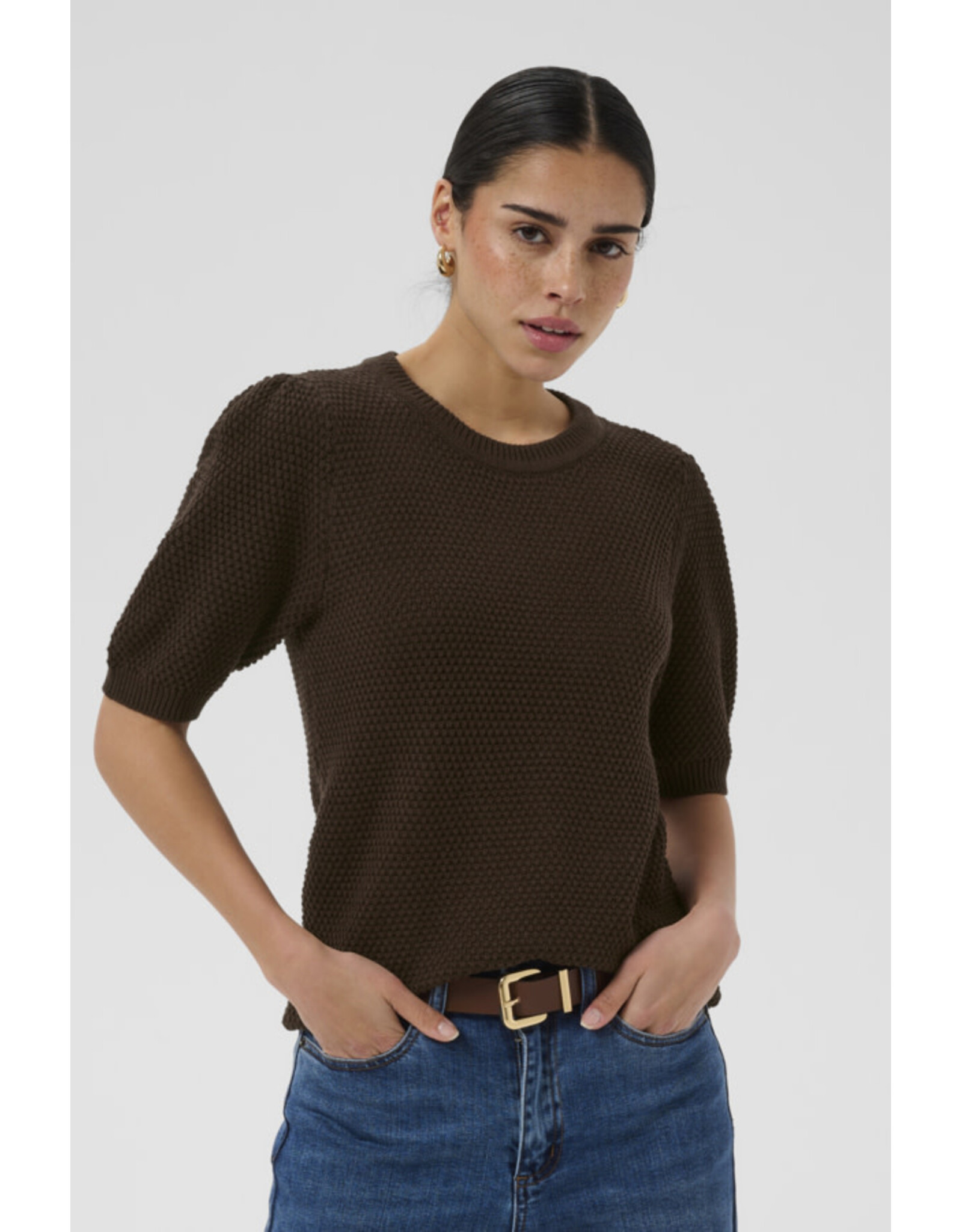 Kaffe Kaffe - Vivian Knit Pullover (Coffee Bean)
