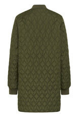 Kaffe Kaffe - Lelia Quilted Long Jacket (Olive Night)