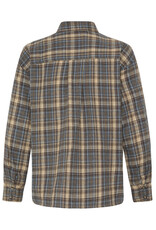 b.young b.young - Fabrice Plaid Button Up Shirt (Grey / Brown)