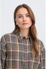 b.young b.young - Fabrice Plaid Button Up Shirt (Grey / Brown)