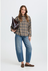 b.young b.young - Fabrice Plaid Button Up Shirt (Grey / Brown)
