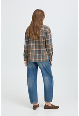 b.young b.young - Fabrice Plaid Button Up Shirt (Grey / Brown)