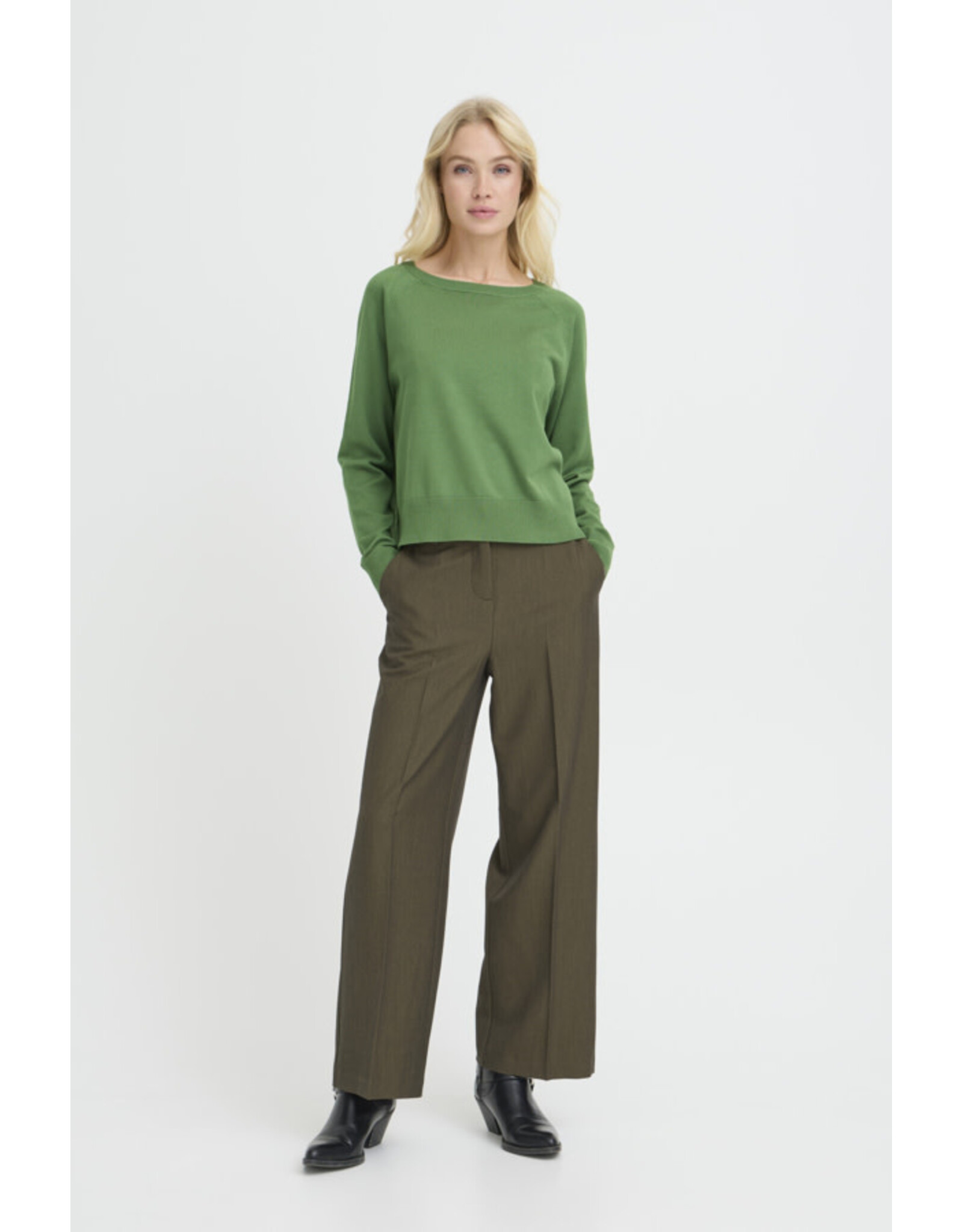 b.young b.young - Morla Crewneck Pullover (Artichoke Heart)