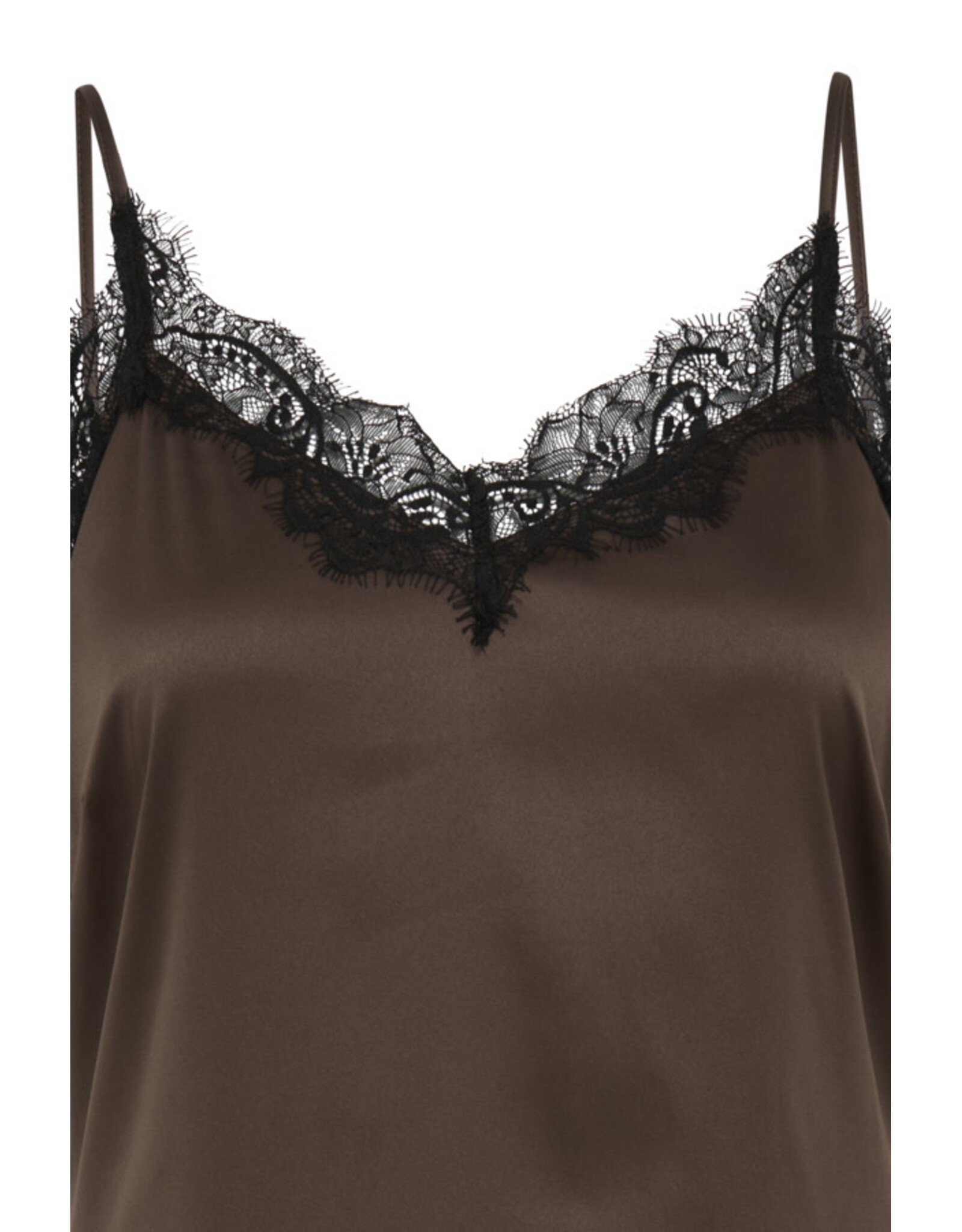 b.young b.young - Lippy Satin Slip Dress (Java)