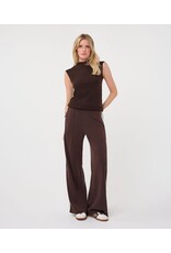 EsQualo EsQualo - Trousers with Tape Trim (Cacao Brown)
