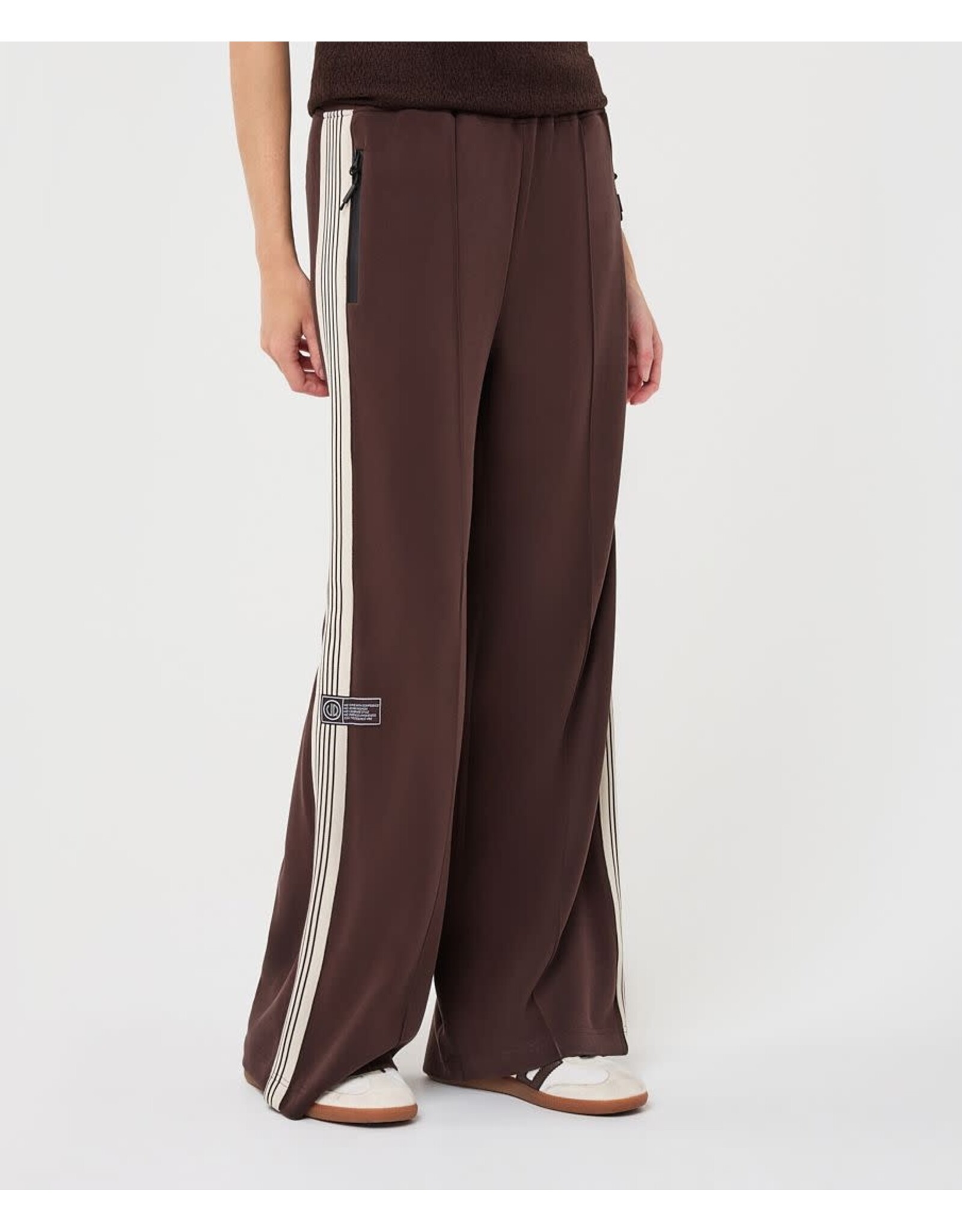 EsQualo EsQualo - Trousers with Tape Trim (Cacao Brown)