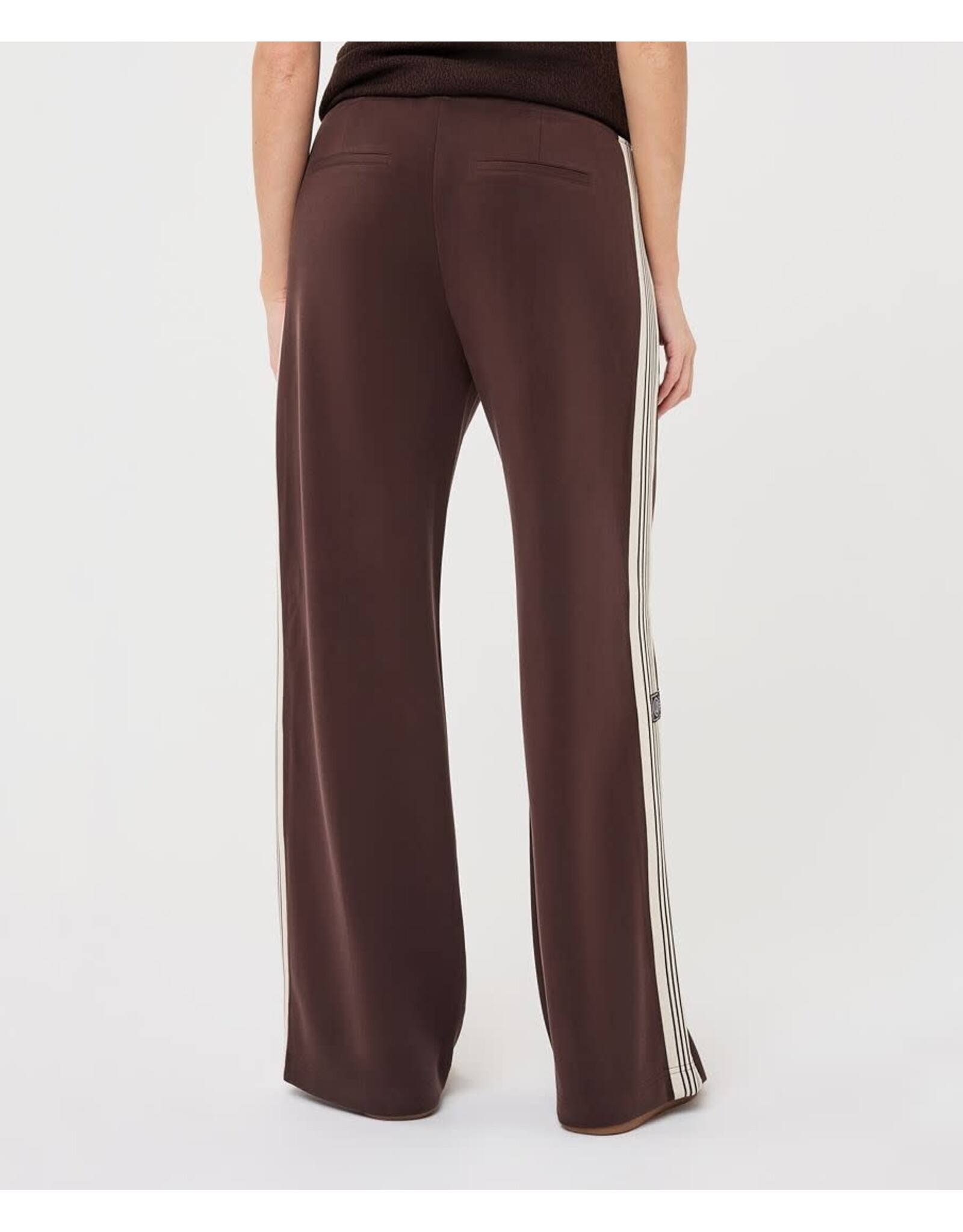 EsQualo EsQualo - Trousers with Tape Trim (Cacao Brown)