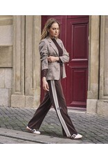EsQualo EsQualo - Trousers with Tape Trim (Cacao Brown)