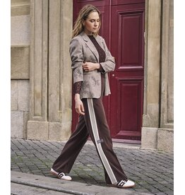 EsQualo EsQualo - Trousers with Tape Trim (Cacao Brown)