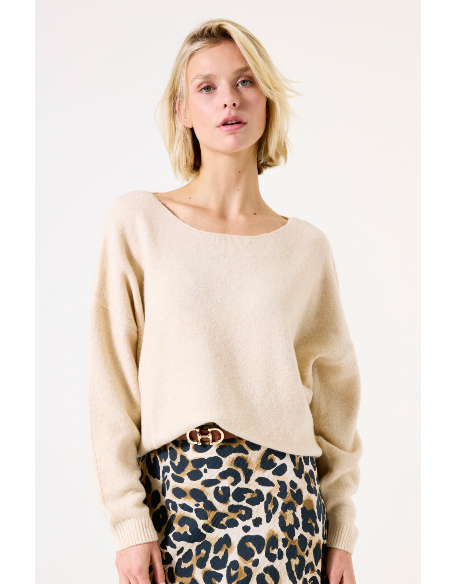 Garcia Garcia - Round Neck Sweater (Whitecap)