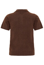 ICHI ICHI - Dasila Short Sleeve Polo Neck Sweater (Chicory)