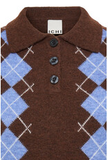 ICHI ICHI - Dasila Short Sleeve Polo Neck Sweater (Chicory)
