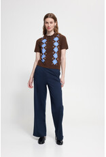 ICHI ICHI - Dasila Short Sleeve Polo Neck Sweater (Chicory)
