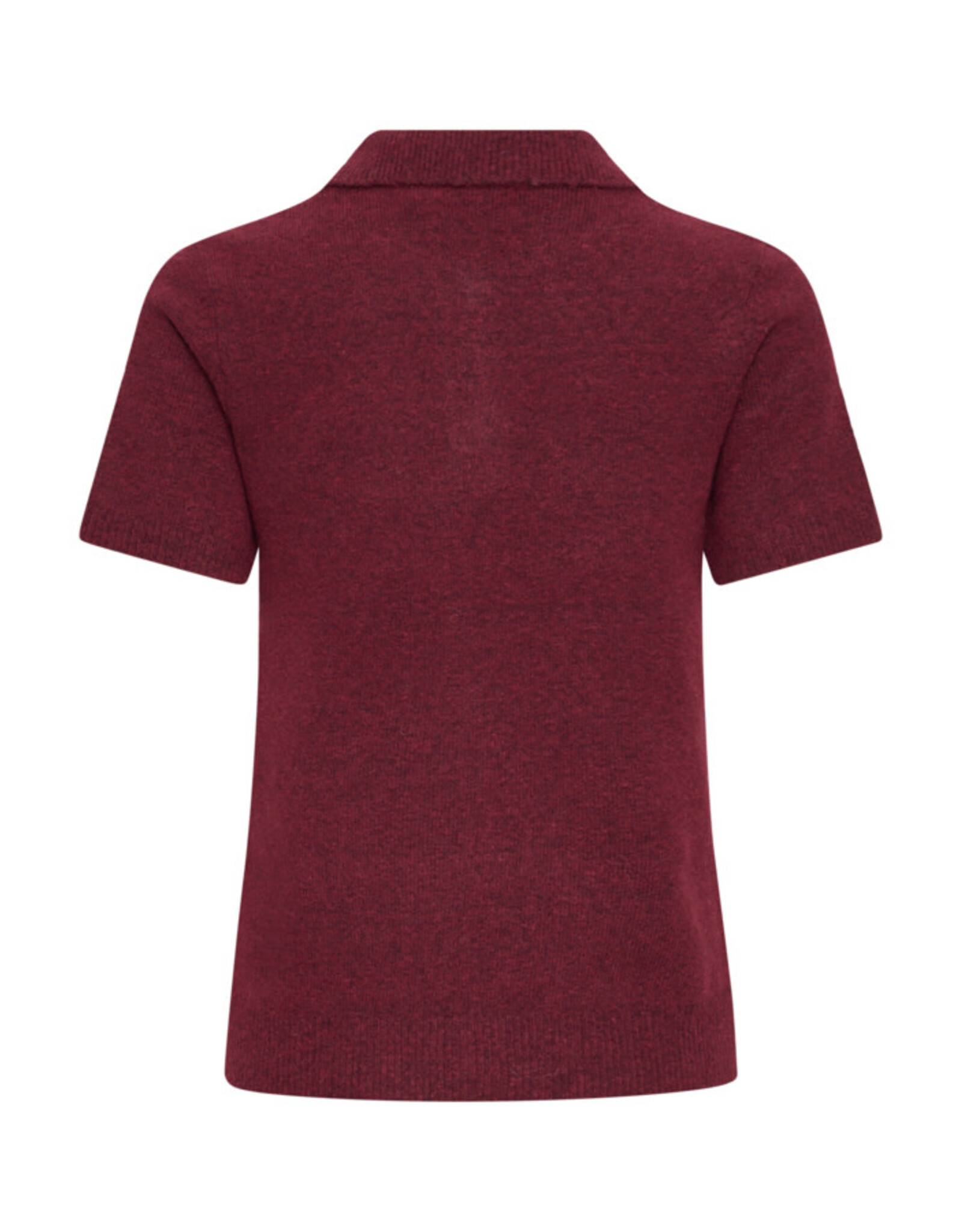 ICHI ICHI - Dasila Short Sleeve Polo Neck Sweater (Rhododendron)