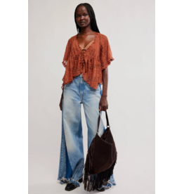 Free people Free People - In Your Dreams Lace Top (Toasted Cocoa)