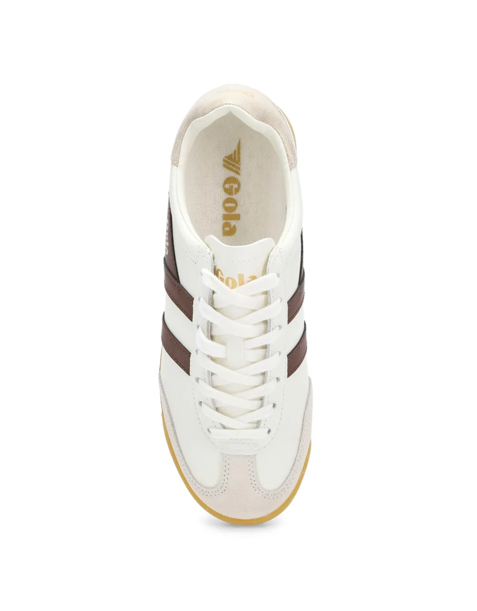 Gola Gola - Torpedo Leather (Off White / Dark Brown / Gold)