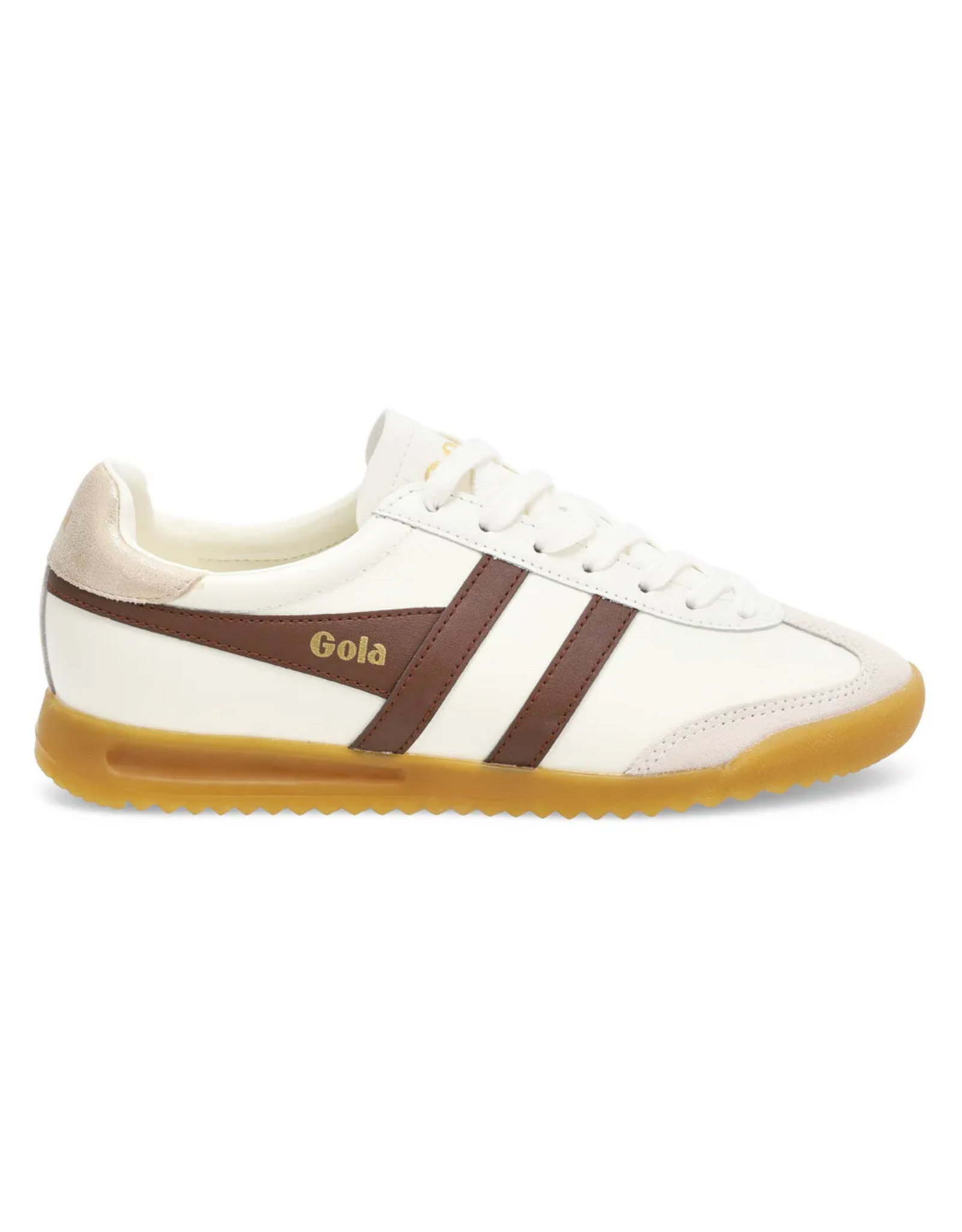 Gola Gola - Torpedo Leather (Off White / Dark Brown / Gold)