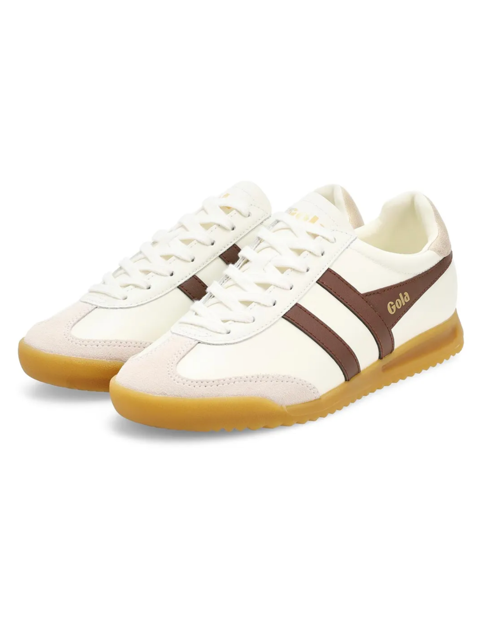 Gola Gola - Torpedo Leather (Off White / Dark Brown / Gold)