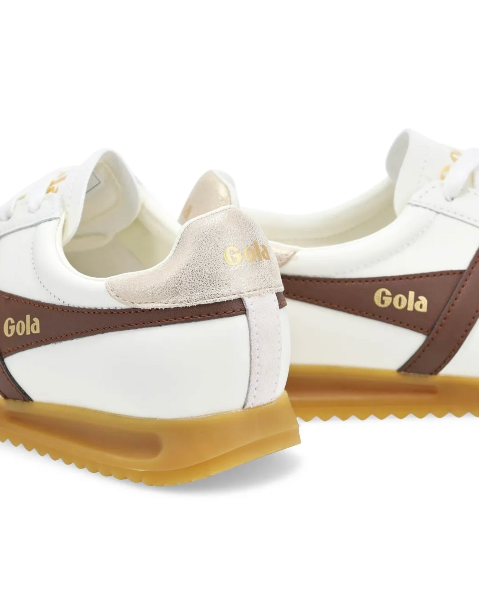 Gola Gola - Torpedo Leather (Off White / Dark Brown / Gold)
