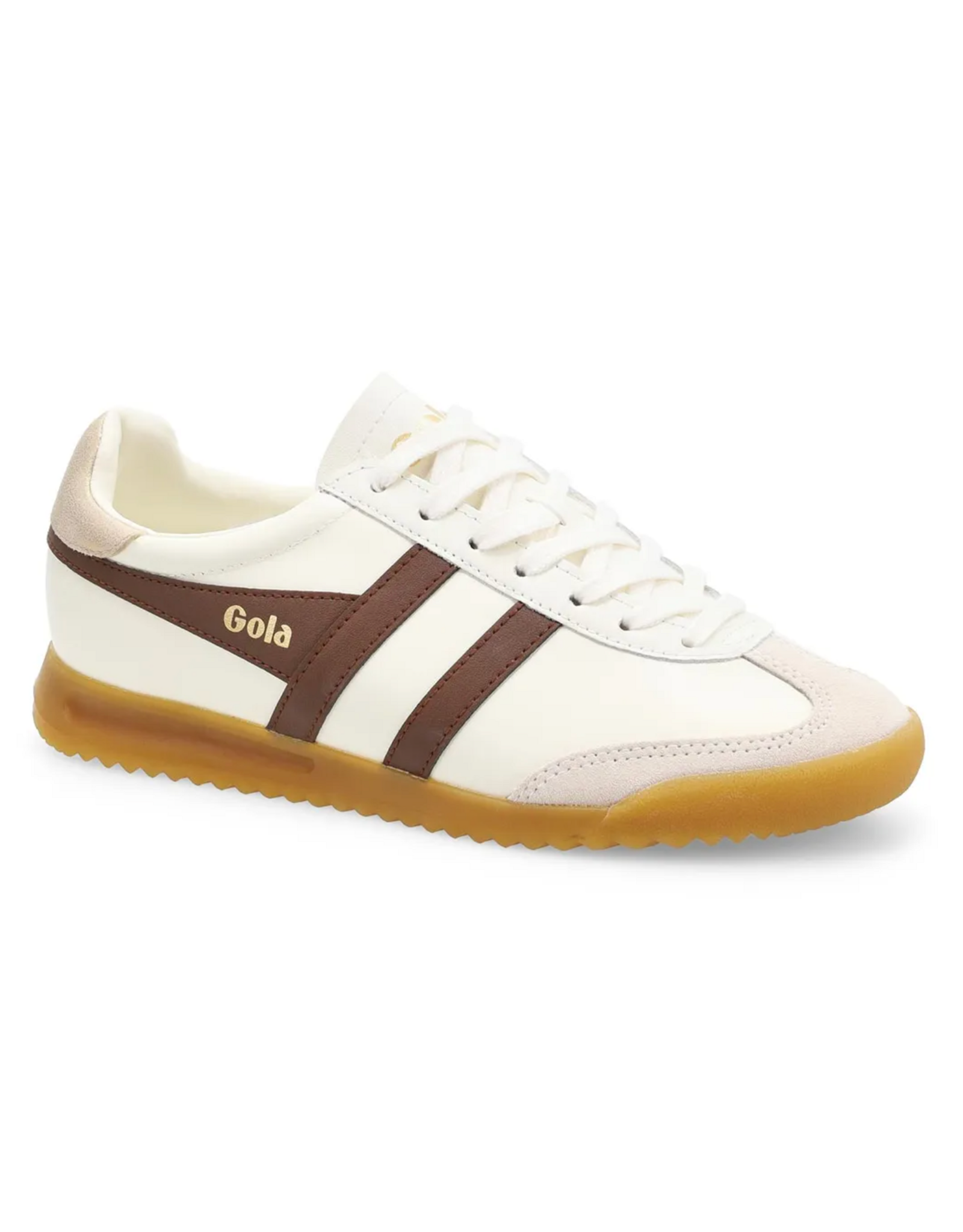 Gola Gola - Torpedo Leather (Off White / Dark Brown / Gold)