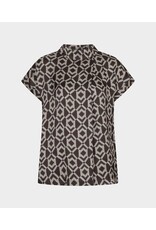EsQualo EsQualo - Short Sleeve  Blouse (Warm Cacao)