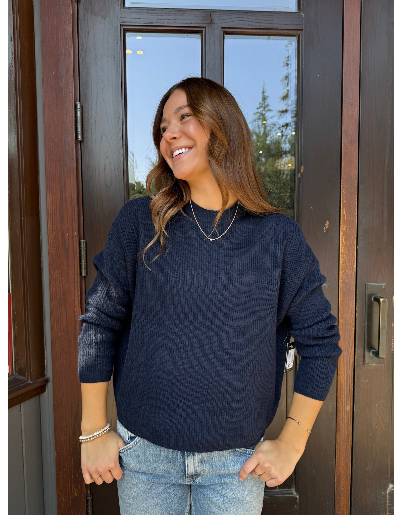 RD Style RD Style - Maheen Long Sleeve Crew (Navy)