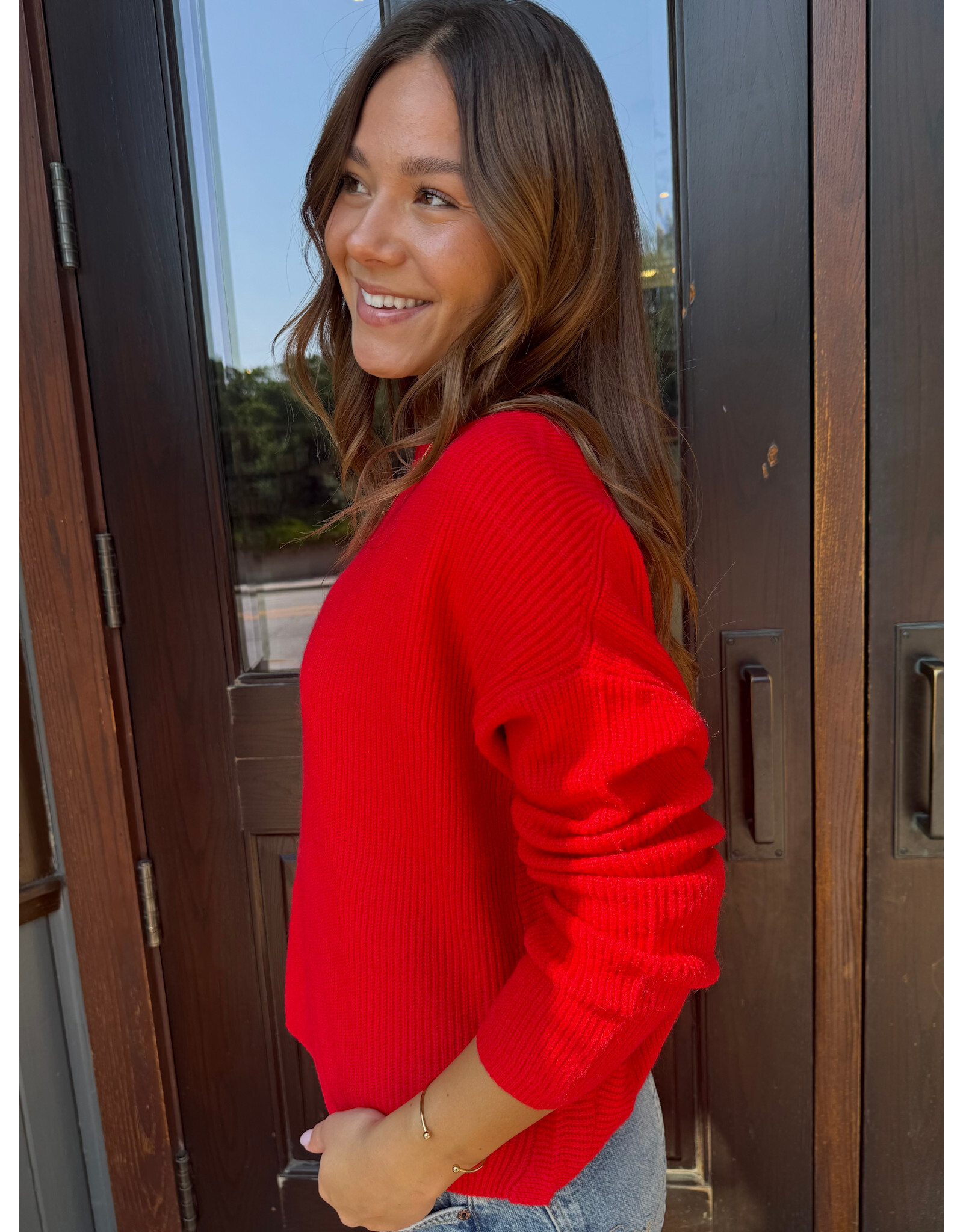 RD Style RD Style - Maheen Long Sleeve Crew (Red)