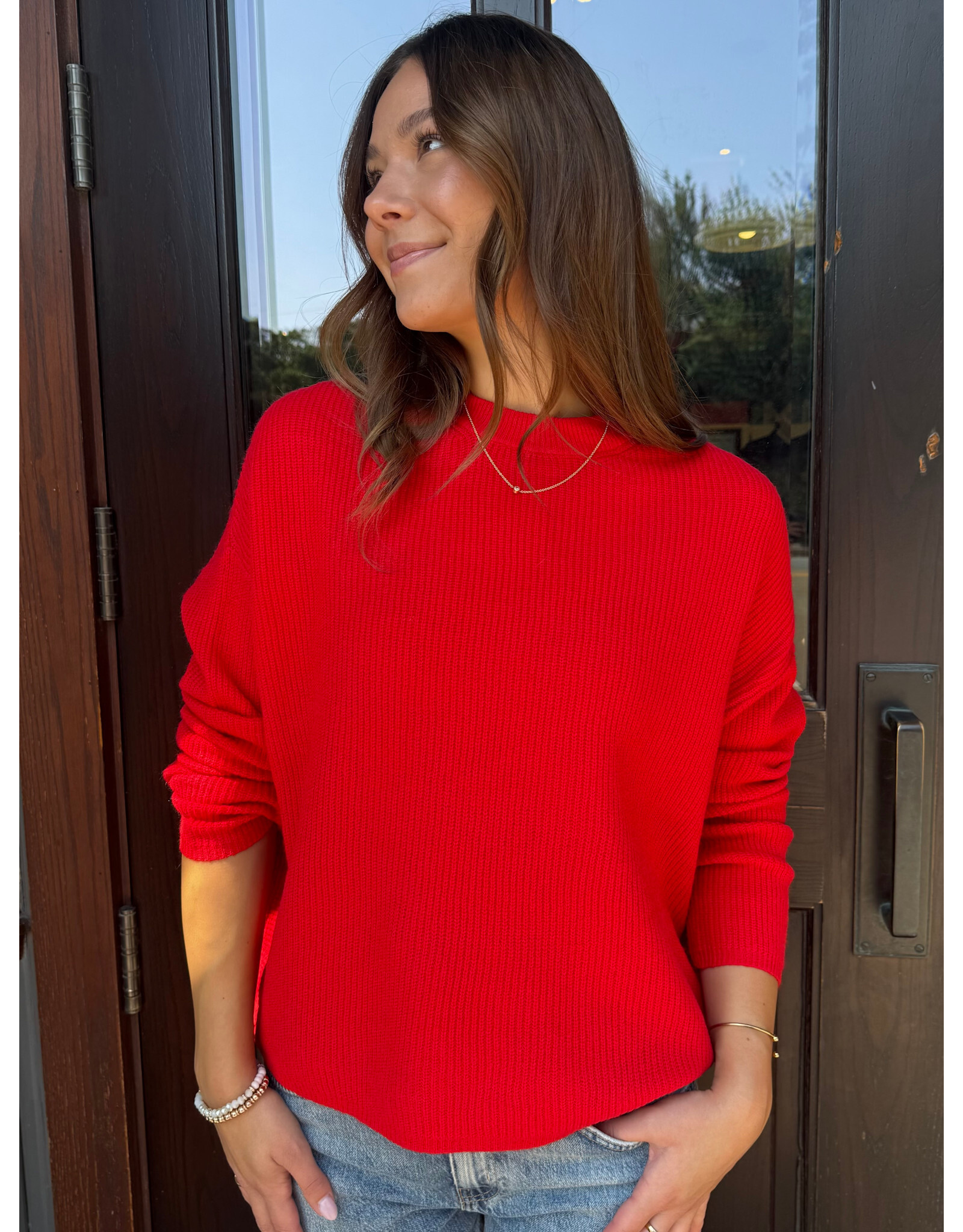 RD Style RD Style - Maheen Long Sleeve Crew (Red)