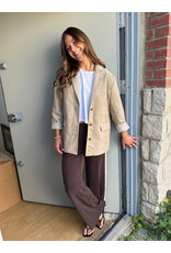 EsQualo EsQualo - Trousers with Tape Trim (Cacao Brown)