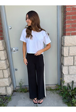 EsQualo EsQualo - Trousers with Tape Trim (Black)