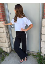 EsQualo EsQualo - Trousers with Tape Trim (Black)
