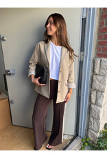 EsQualo EsQualo - Trousers with Tape Trim (Cacao Brown)