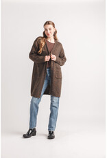 Papillon Papillon - Open Cardigan with Pockets (Brown)