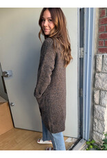 Papillon Papillon - Open Cardigan with Pockets (Brown)