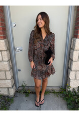 Papillon Papillon - Paisley Print Long Sleeve Dress