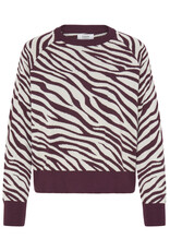b.young b.young - Morla Crewneck Jacquard Pullover (Animal Print)