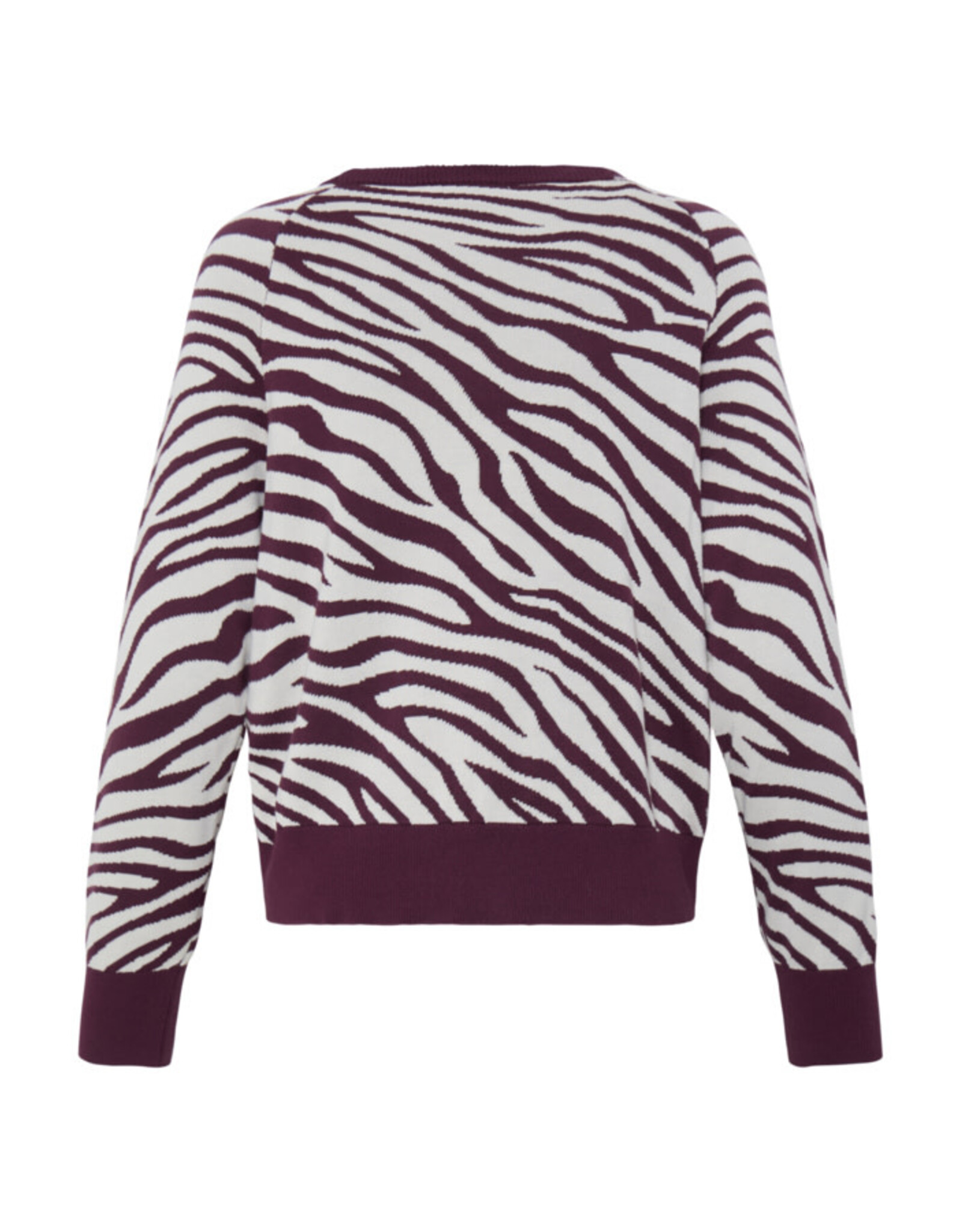 b.young b.young - Morla Crewneck Jacquard Pullover (Animal Print)