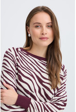 b.young b.young - Morla Crewneck Jacquard Pullover (Animal Print)