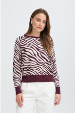 b.young b.young - Morla Crewneck Jacquard Pullover (Animal Print)