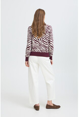 b.young b.young - Morla Crewneck Jacquard Pullover (Animal Print)