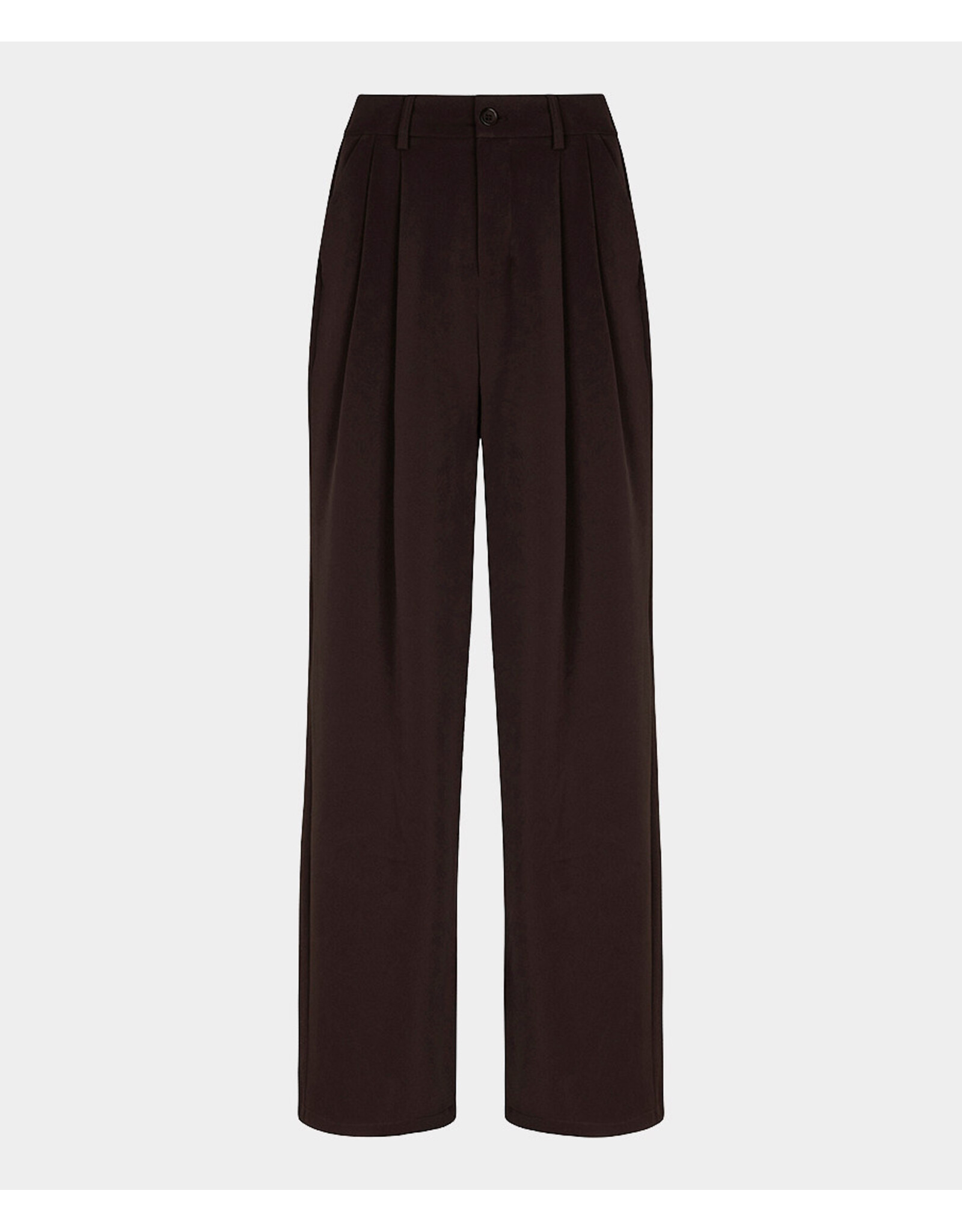EsQualo EsQualo - Wide Leg Trousers (Cacao Brown)