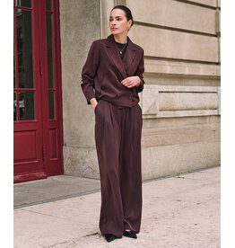 EsQualo EsQualo - Wide Leg Trousers (Cacao Brown)