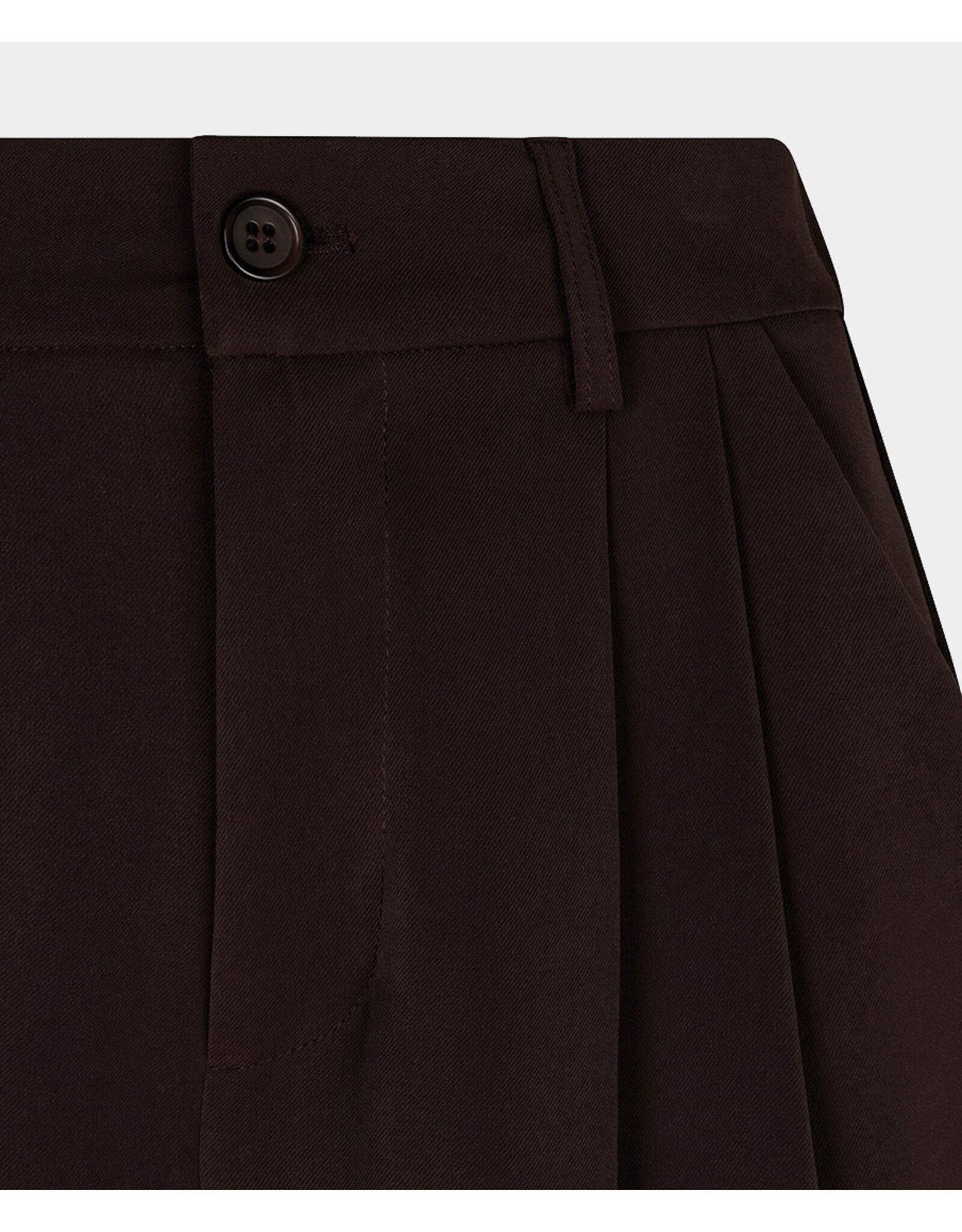 EsQualo EsQualo - Wide Leg Trousers (Cacao Brown)