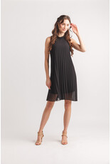 Papillon Papillon - Permanent Pleat Mock Neck Dress (Black)